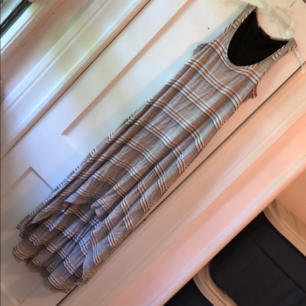Striped High to Low Maxi